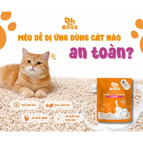Cát Mèo Đậu Nành - Oh Boss - 2.5Kg
