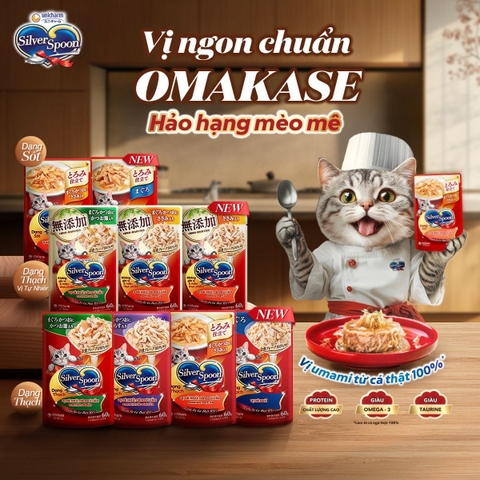 Pate Mèo - SilverSpoon - Nhiều Vị - 60Gram