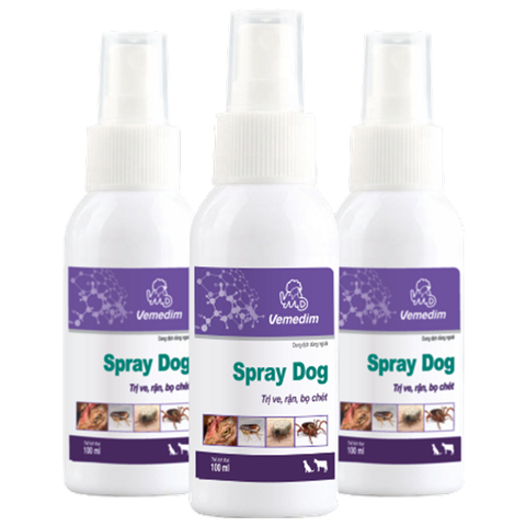 Xịt ve rận cho chó Spray dog Vemedim 100ml