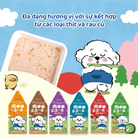 Pate sốt kem cho chó - Doggy Man - Nhiều Vị