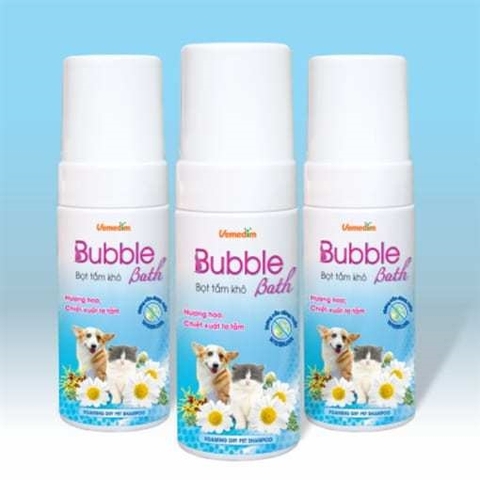 Bọt Tắm Khô Vemedim Bubble Bath hương hoa - 120ml