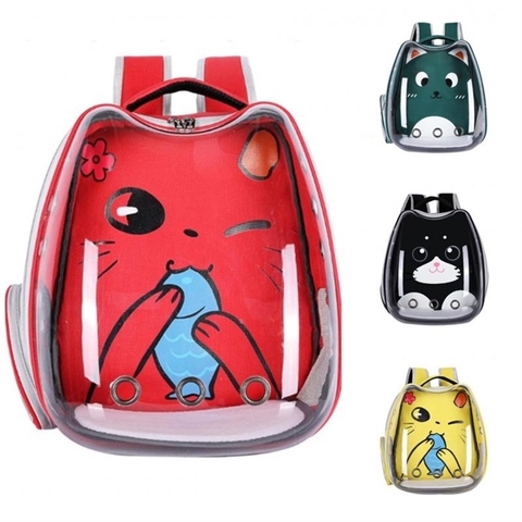 Balo Mặt Mèo Trong Suốt