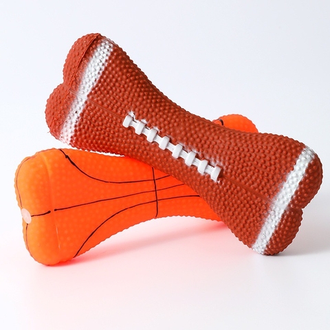 Đồ chơi bóng thể thao cao su hình xương 17*7cm