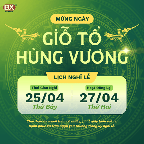 THÔNG BÁO LỊCH NGHỈ LỄ GIỖ TỔ HÙNG VƯƠNG