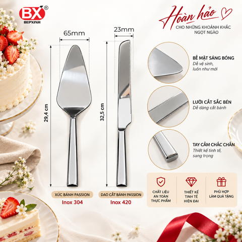 Bộ Phục Vụ Bánh Passion - 1 sản phẩm x 1 cái