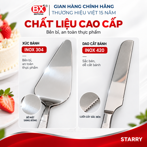 Bộ Phục Vụ Bánh Starry - 1 sản phẩm x 1 cái