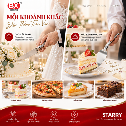 Bộ Phục Vụ Bánh Starry - 1 sản phẩm x 1 cái