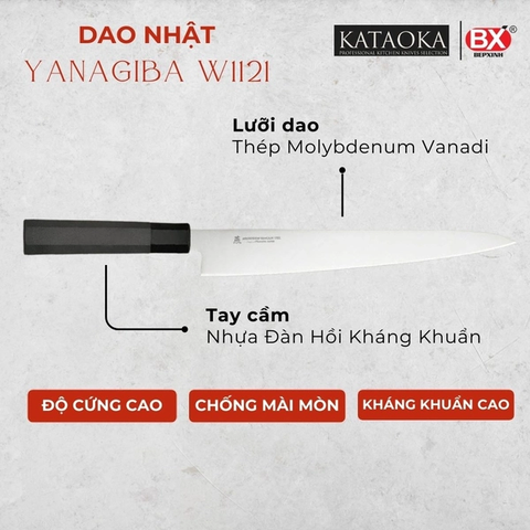 Dao Bếp Nhật W1121 YANAGIBA 270mm