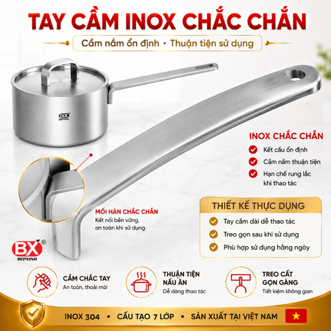 Quánh Inox 7 Lớp Bếp Xinh - 16x8cm