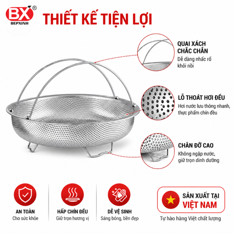 Rá Hấp Quai Xách Bếp Xinh