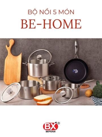 Bộ Nồi 5 Món Be-Home 3 Lớp
