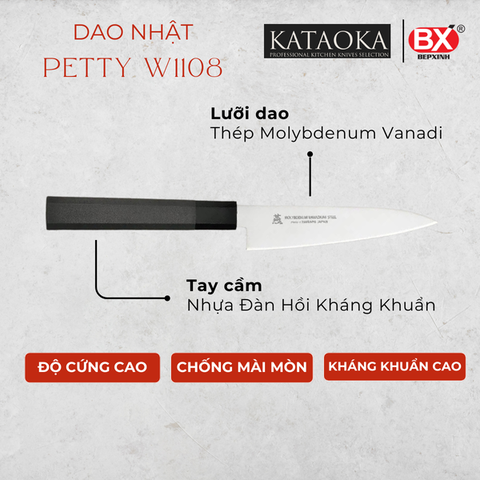 Dao Bếp Nhật W1108 PETTY 120mm