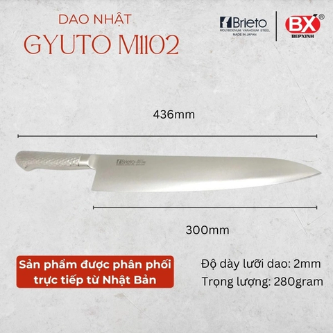 Dao Bếp Nhật M1102 GYUTO 300mm