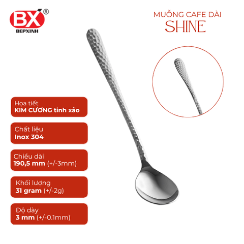 Muỗng Cà Phê Dài Shine - 6 cái