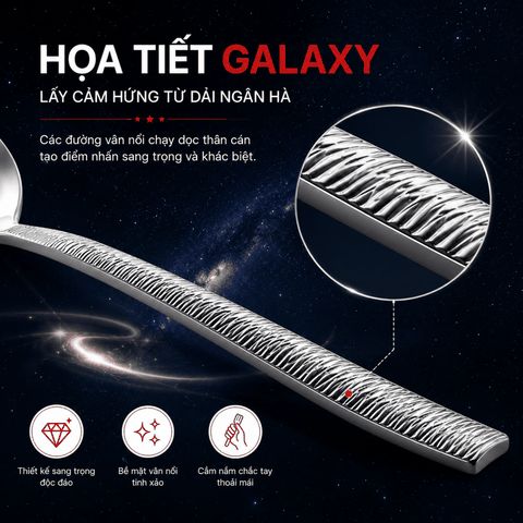Muỗng Ăn Lớn Galaxy - 6 cái