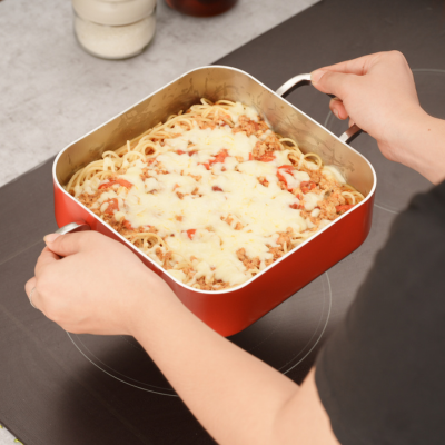 Khay Màu (Chảo Vuông) Inox 3 Lớp Starry