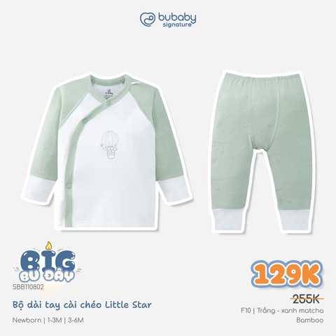 (NB - 12M) Bộ quần áo sơ sinh Vải Bambus Mềm mát cho bé yêu BUBABY SALE 2026