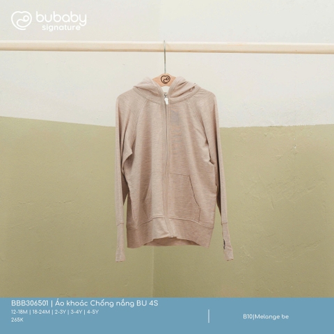 (12M-5Y) Áo khoác chống nắng có mũ 4S BBB306501 BBB306500 | Quần áo BU Baby chính hãng