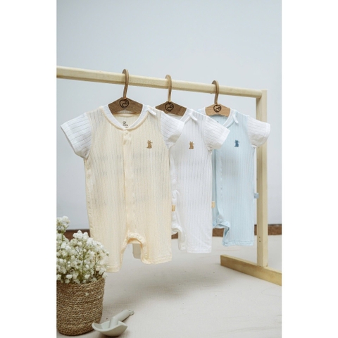 (1M-12M) Body ngắn tay cài vai, cài giữa cho bé yêu Molist - BMD230100 BMD230201| Quần áo BU Baby chính hãng
