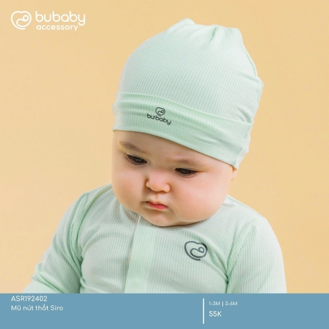 (1M-6M) Mũ nút thắt Siro - ASR192402 | Phụ kiện BU Baby Chính Hãng