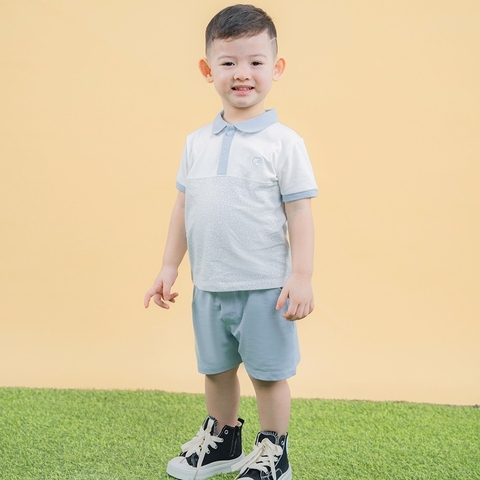 (6M-5Y) Bộ quần áo ngắn tay cổ Polo Ponie - BPN130312 BPN130313 BPN1303KK | Quần áo BU Baby chính hãng