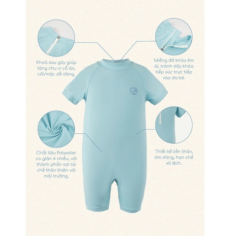 (6M-5Y) Đồ bơi ngắn tay, dài tay chống tia UV cho bé Swimwear - BSM231100 BSM171300 l Quần áo BU Baby chính hãng