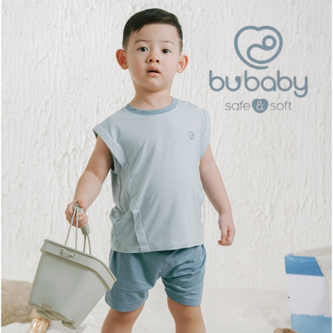 (6M-5Y) Bộ ngắn tay, bộ sát nách cổ tròn Bambus BBB130405 BBB140407 | Quần áo BU Baby chính hãng