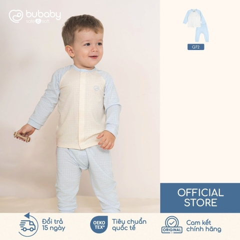BU Baby (0M-12M) Bộ dài tay cài giữa  BU Viscose Cotton IVC110200 | Quần áo chính hãng