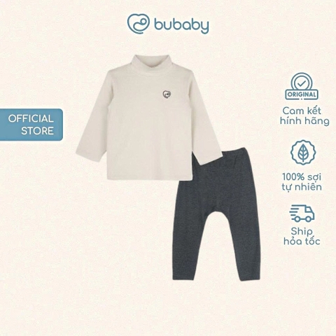 BU Baby (6M-5Y) Bộ dài tay cao cổ giữ nhiệt trơn Bambus BBB110906 | Quần áo Bubaby chính hãng