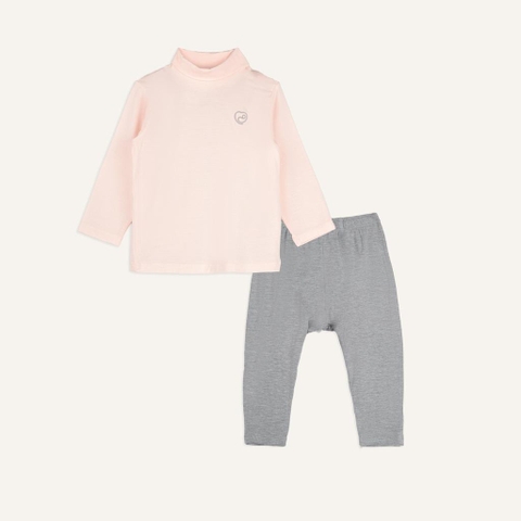 BU Baby (6M-5Y) Bộ dài tay cao cổ giữ nhiệt trơn Bambus BBB110906 | Quần áo Bubaby chính hãng