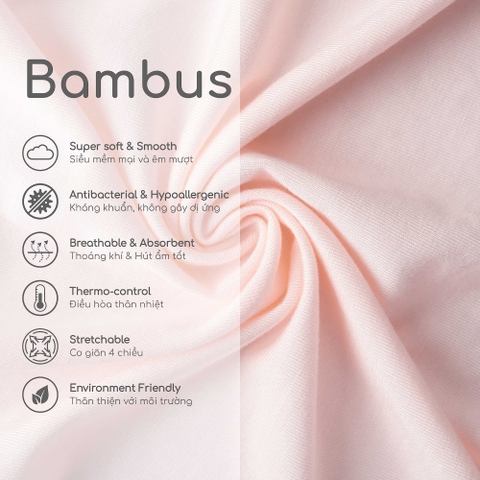 (1M-12M) Bộ dài tay cài giữa BU Baby Bambus BBB110212 | Bubaby chính hãng