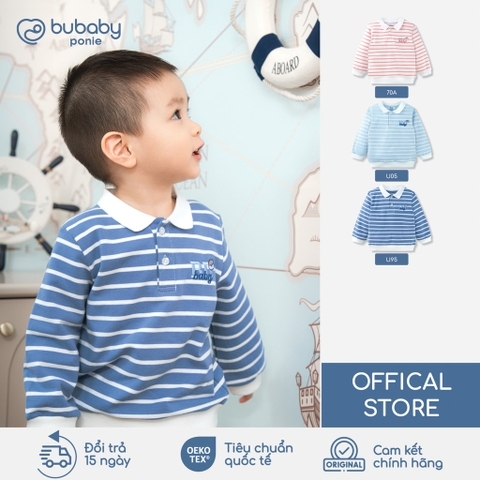 (6M-5Y) Áo Polo dài tay Mini Lines BU Baby Ponie, Cotton áo dài tay thu đông, áo dài tay trẻ em | PCT310300