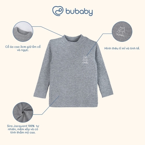 (6M-5Y Áo dài tay cao cổ mùa Thu êm Bubaby Lennie BWL310900 | Áo chính hãng