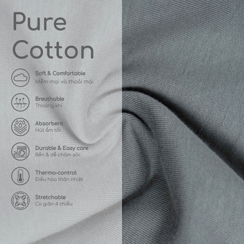 BU Baby (6M-5Y)  Quần cộc short đùi túi ốp kiểu dáng thể thao năng động Cotton KCT4300A1 | Hàng Chính Hãng