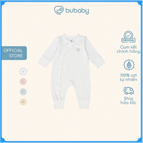 (NB-3M) Body dài tay cài chéo bao tay chân lật Bambus - BBB210803 BBB210805 | Quần áo chính hãng BU Baby