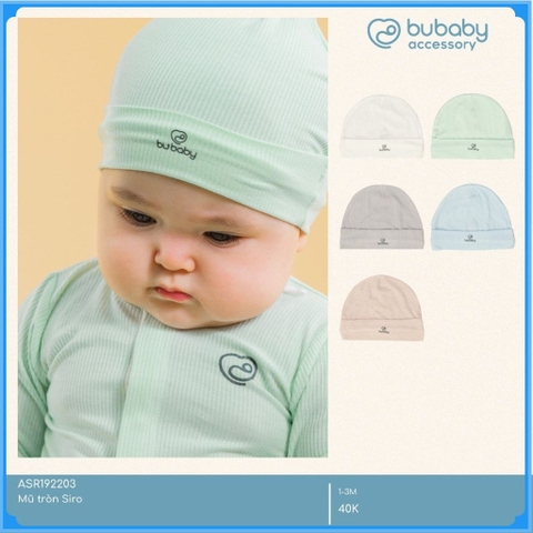 (1M-3M) Mũ tròn Siro Cho bé - ASR192203 | Phụ kiện BU Baby chính hãng