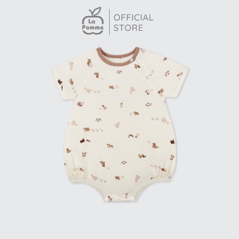 LaPom Body cộc tay La Pomme Phối họa tiết đáng yêu - Đồ sơ sinh cho bé - Đồ sơ sinh bé trai - Baby - Đồ sơ sinh bé gái