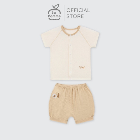 LaPom Bộ cộc tay La Pomme Ngôi nhà của Cún con - Đồ sơ sinh cho bé - Đồ sơ sinh bé trai - Baby - Đồ sơ sinh bé gái