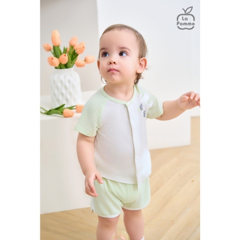 LaPom Bộ cộc tay La Pomme bạn thú hồn nhiên - Đồ sơ sinh cho bé - Đồ sơ sinh bé trai - Baby - Đồ sơ sinh bé gái