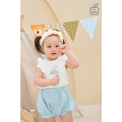 LaPom Bộ cộc tay La Pomme gia đình Thỏ con - Đồ sơ sinh cho bé - Đồ sơ sinh bé trai - Baby - Đồ sơ sinh bé gái