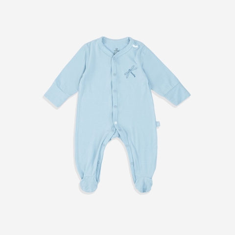 (NB-3M) Bodysuit dài tay liền tất sợi tre BBB2102LT Dona - Bambus - Quần áo BU Baby - Bubaby sơ sinh