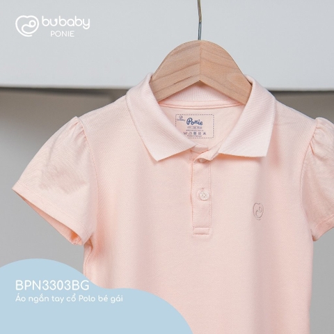 (6M-5Y) Áo ngắn tay cổ Polo bé gái - BPN3303BG ponie - Áo bubaby bé gái - Áo bé gái Bubaby - Bu baby bé gái