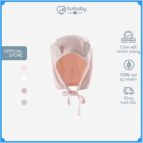 Mũ buộc dây tai thỏ Siro sơ sinh cho bé gái mềm mại, dễ thương - BU Siro ASR194321 | Phụ kiện BuBaby chính hãng