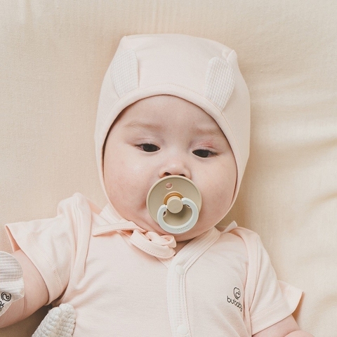 Mũ buộc dây tai thỏ Siro sơ sinh cho bé gái mềm mại, dễ thương - BU Siro ASR194321 | Phụ kiện BuBaby chính hãng