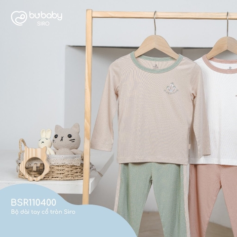 (6M-5Y) Bộ dài tay cổ tròn Siro - BSR110400 - Bubaby bé trai - Bu baby bé gái