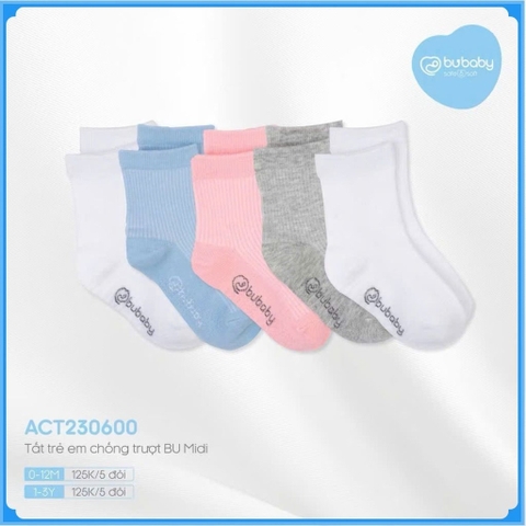 (1-5Y) Bubaby - Tất trẻ em Midi Bu baby - Tất Bubaby chính hãng - Tất cho bé