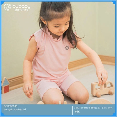 (6M-5Y) Áo ngắn tay bèo cổ cho bé BU Siro - BSR333300 | BU Baby Chính hãng