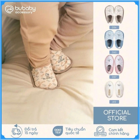 (0-6M) Giày vải sợi tre thay thế tất sơ sinh Bubaby ABB4200NS ABB420000 | Phụ kiện BUbaby chính hãng