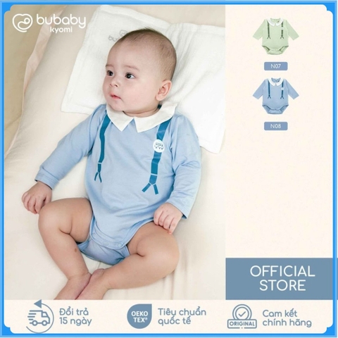 ( 1M-12M) Body chip dài tay cài sau cổ Peter Pan BU Baby Bamco BBC2110PP| Quần áo Bubaby chính hãng