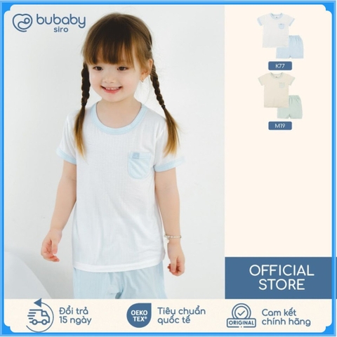 (6M-5Y) Bộ ngắn tay cổ tròn Bubaby Siro - BSR130404 BSR130403 | Quần áo BU Baby chính hãng